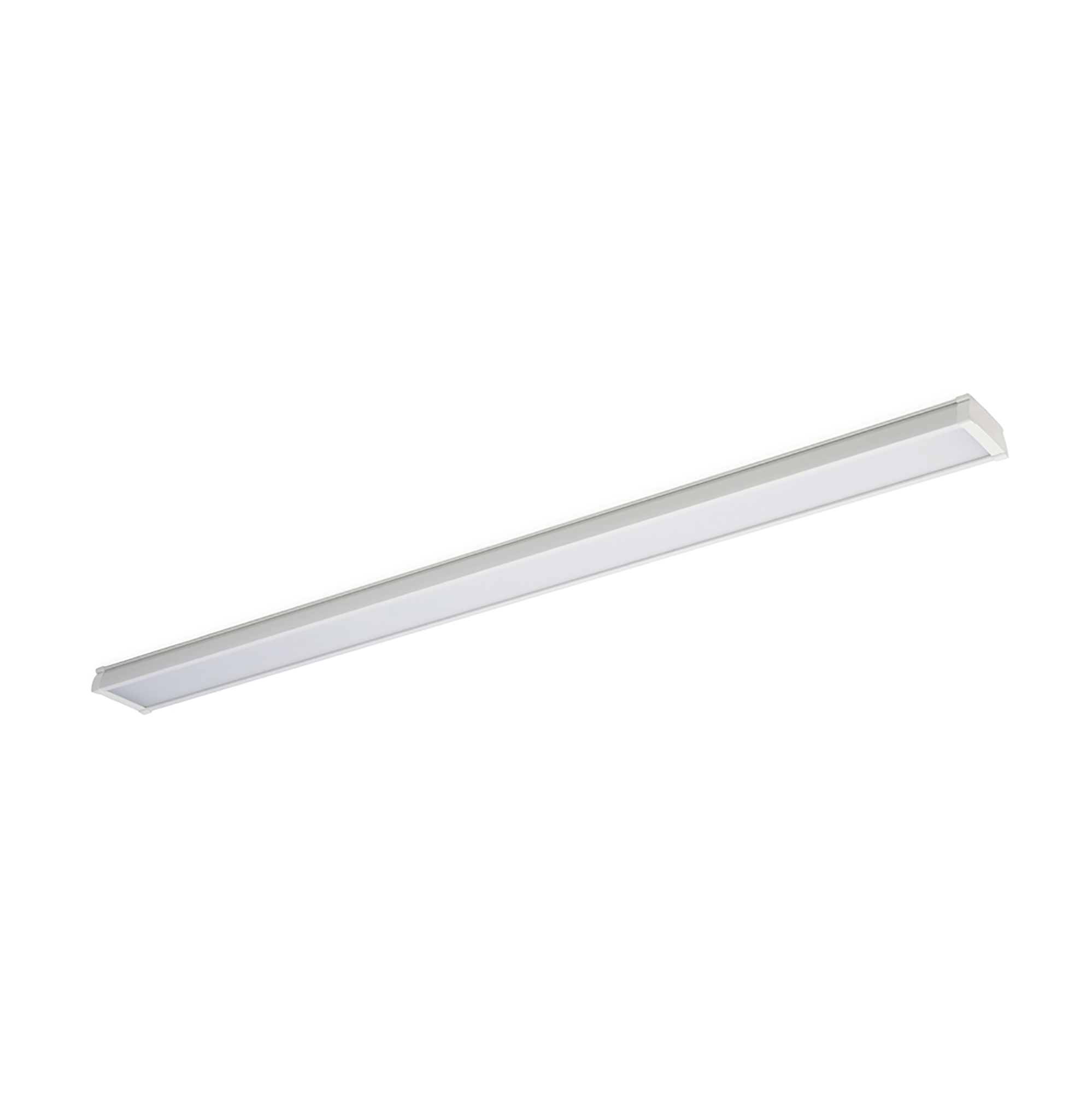 DL600004/WH  Indi S60 White 1500mm 60W Tri-Proof Surface Mounted IP65 3000K 5900lm 120° Side Entry Non Dimmable Serial Connection